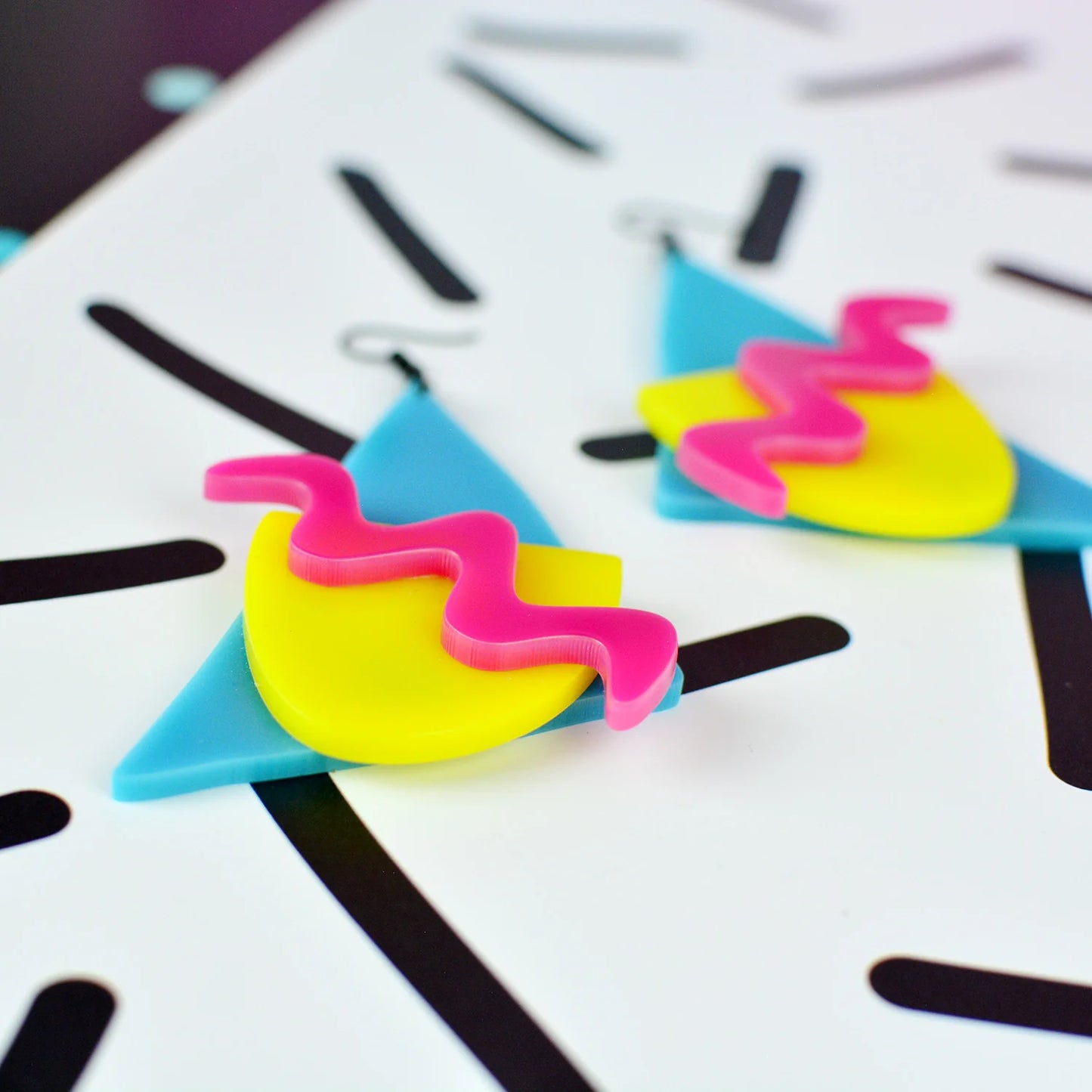 80s Style Statement Earrings