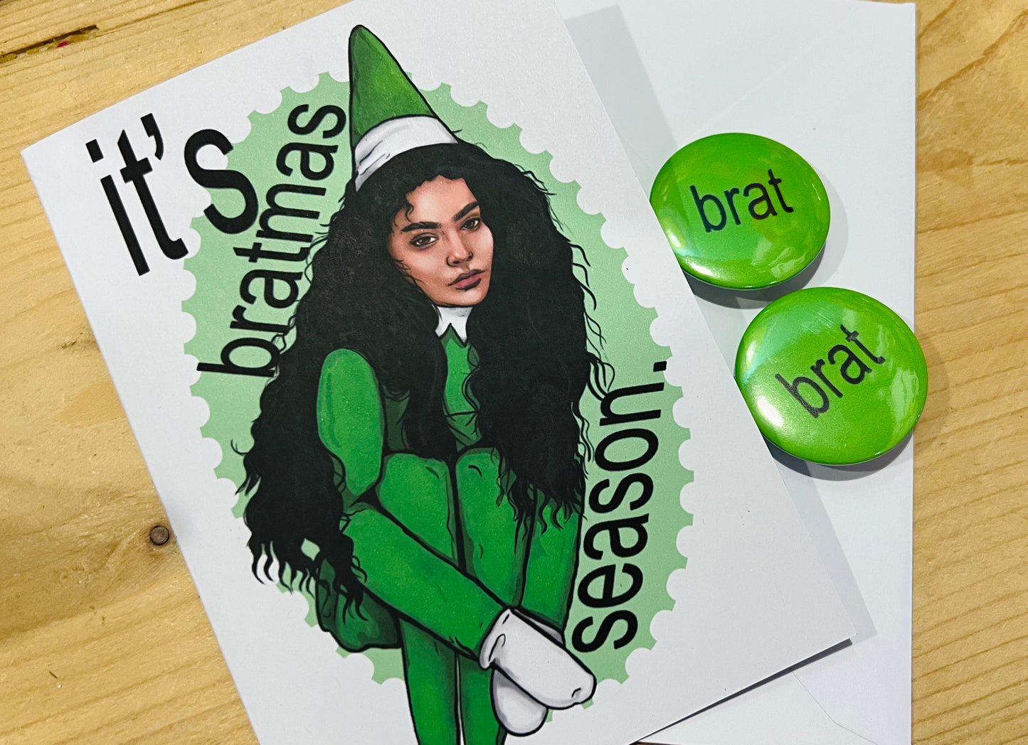 Bratmas Charli xcx Christmas card