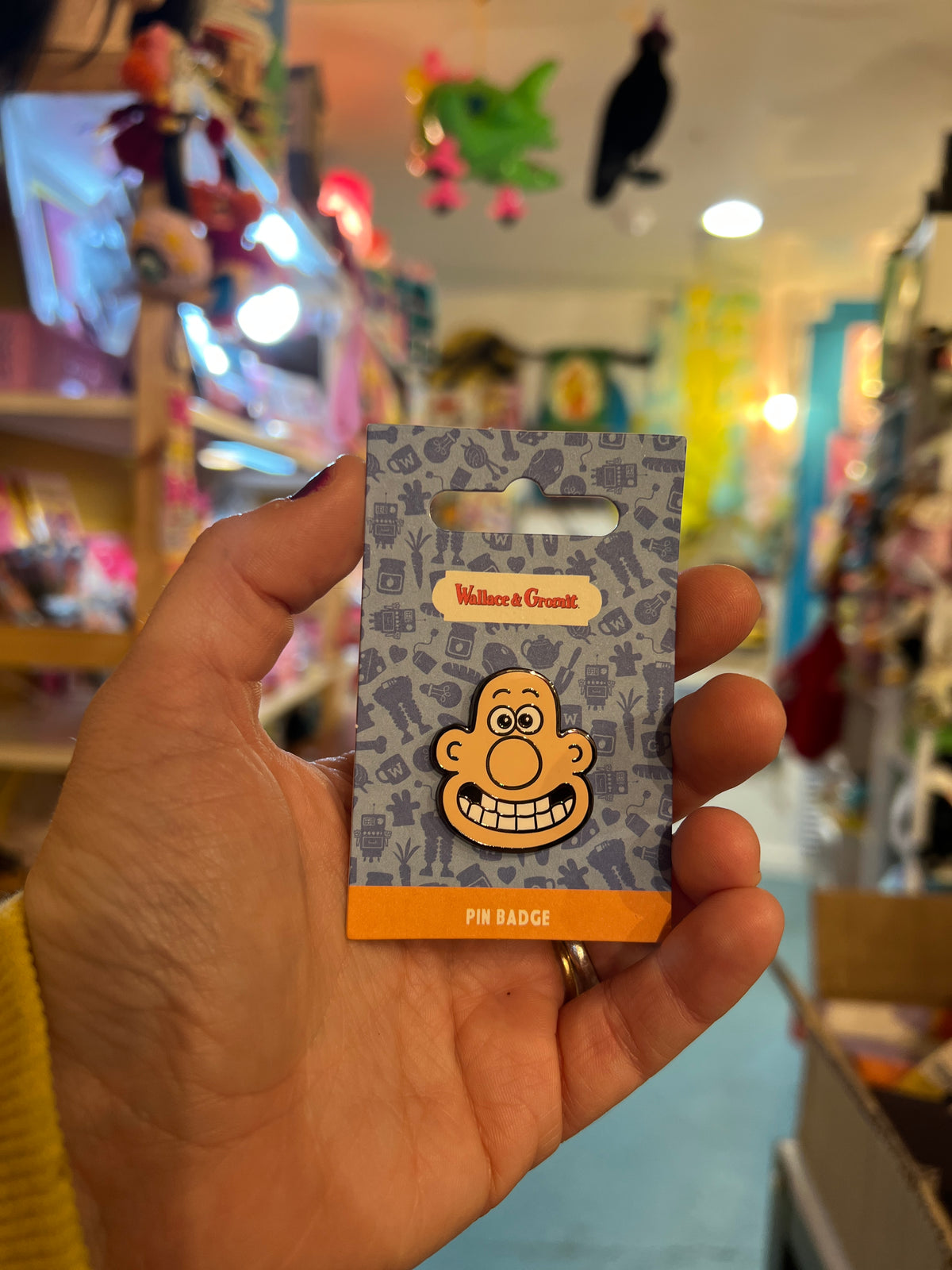Wallace & Gromit Wallace head pin