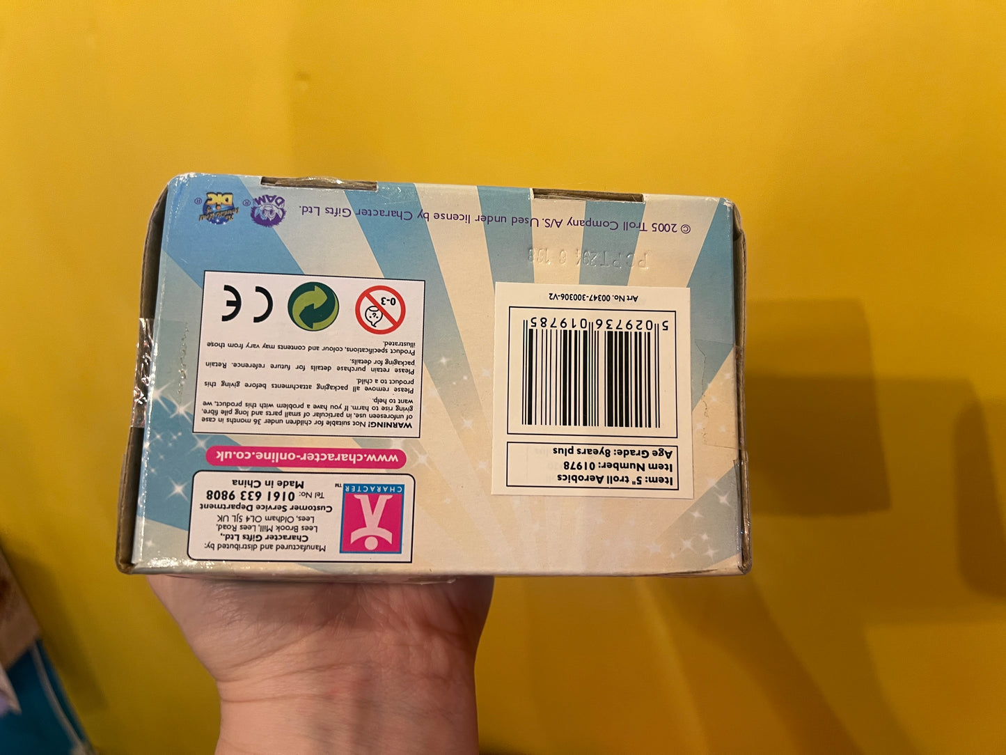 Boxed Rare 2005 original Good Luck Aerobics character DAM Troll