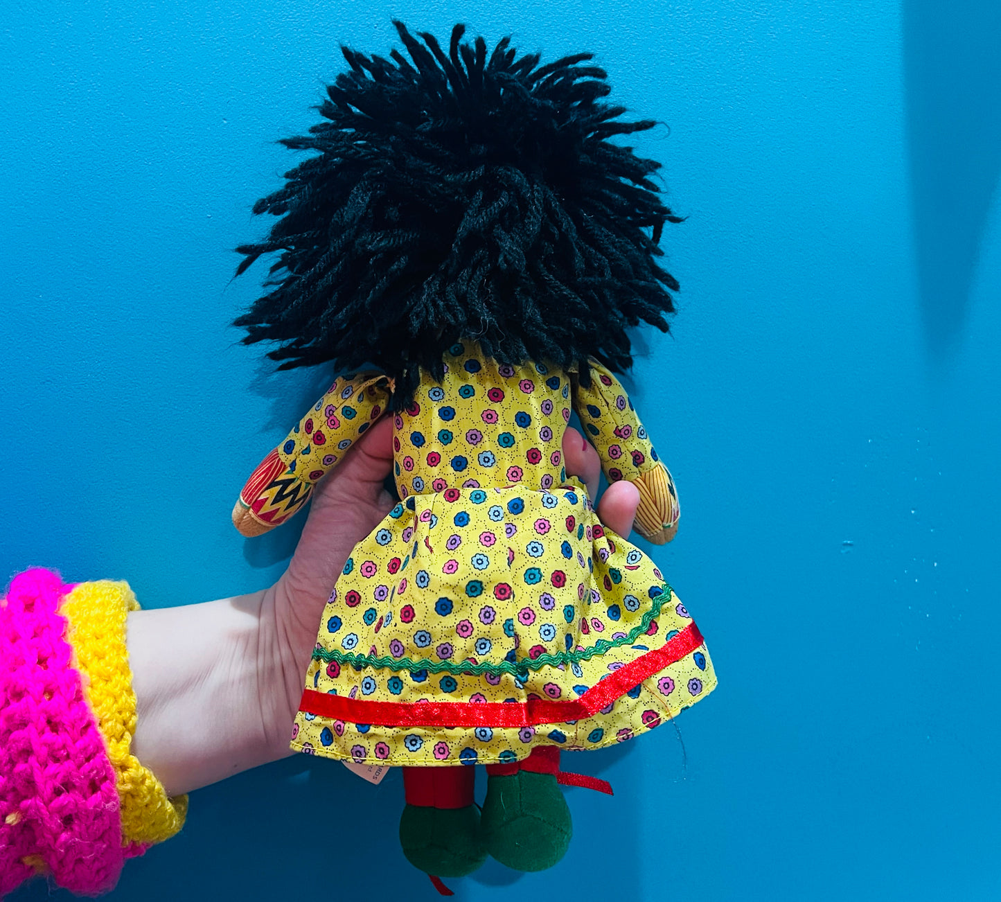 Vintage Rosie from Rosie & Jim plush beanie rag doll - with bag!