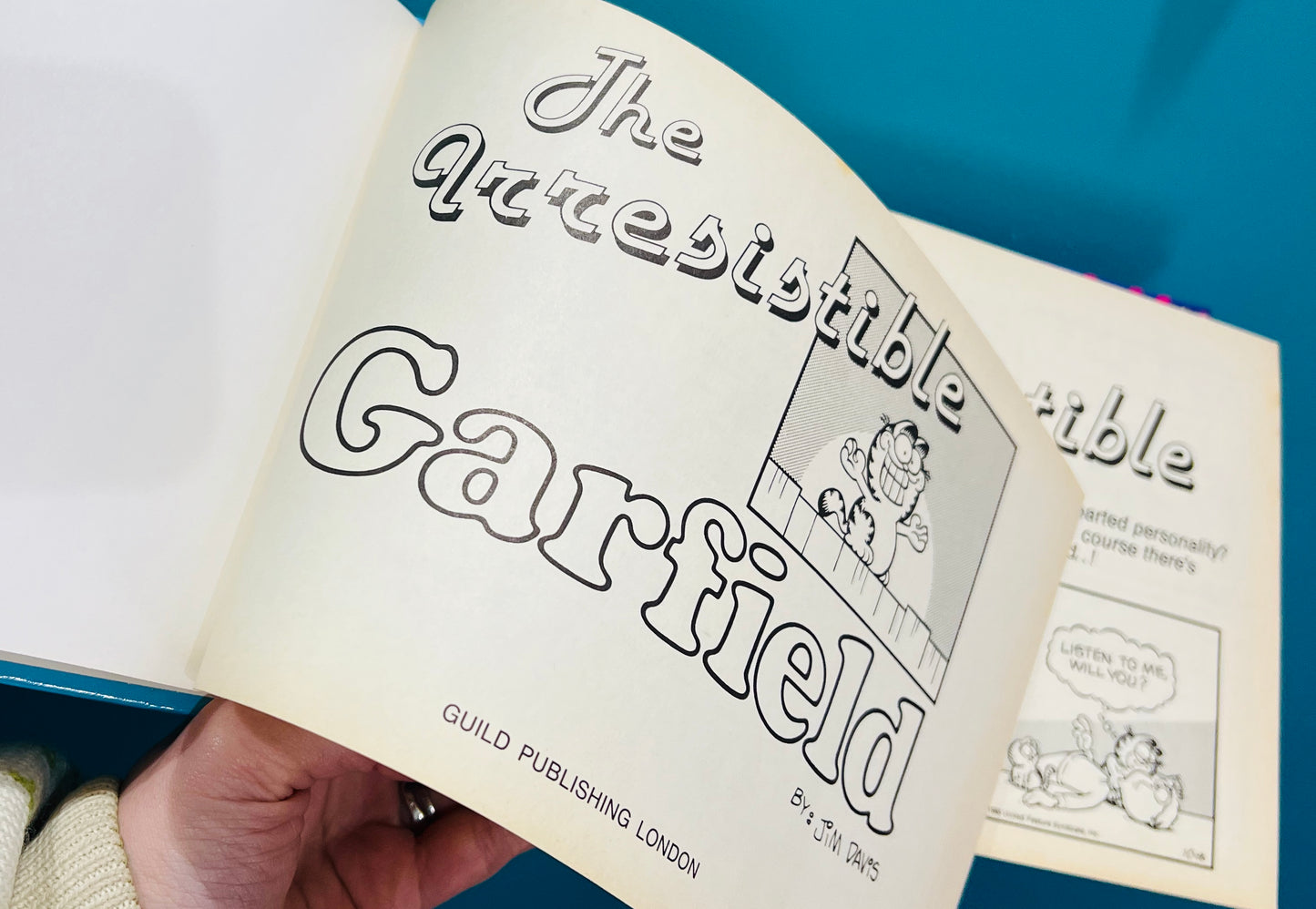 Vintage 1990s The Irresistible Garfield Hardback book