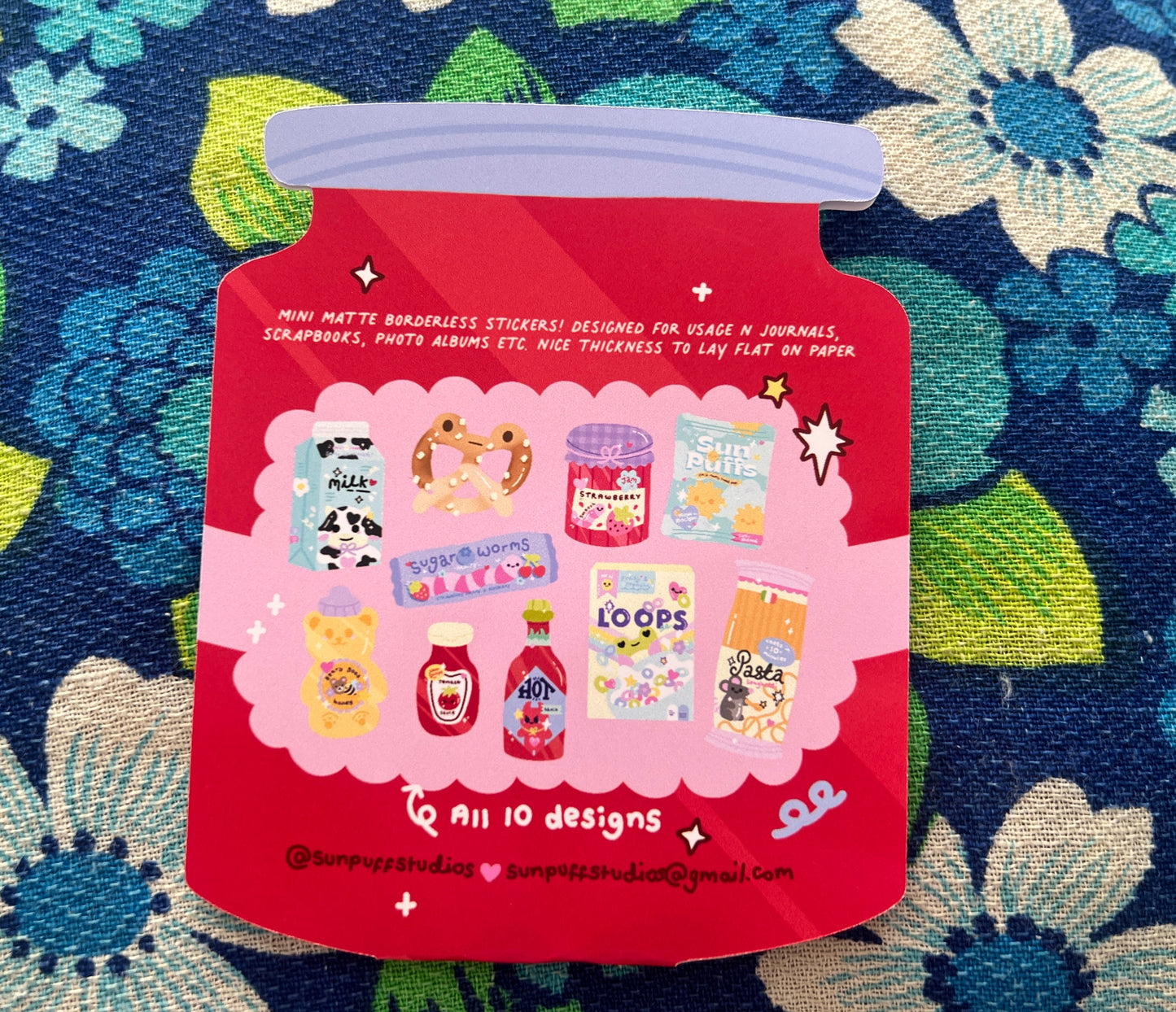 Foodie Sticker Flake Pack