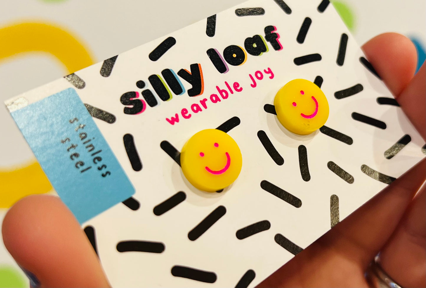 Smile Stud Earrings