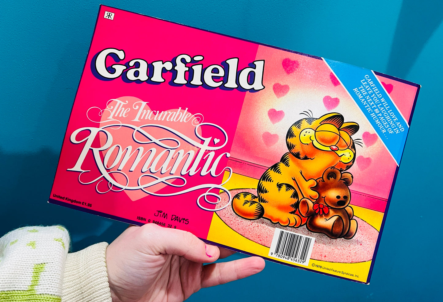 Vintage 1990s Garfield Incurable Romantic book