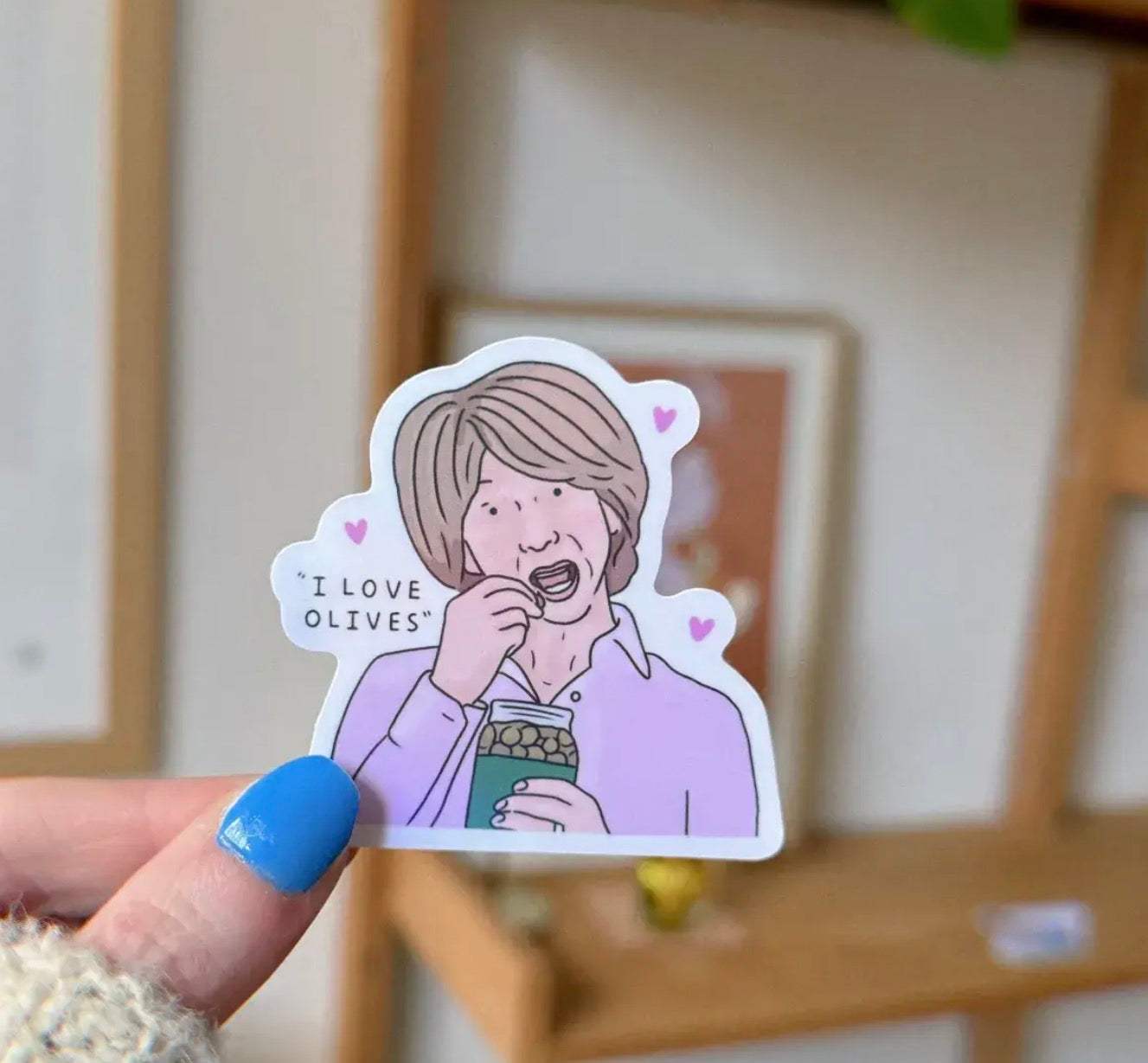 Gail Loves Olives vinyl sticker