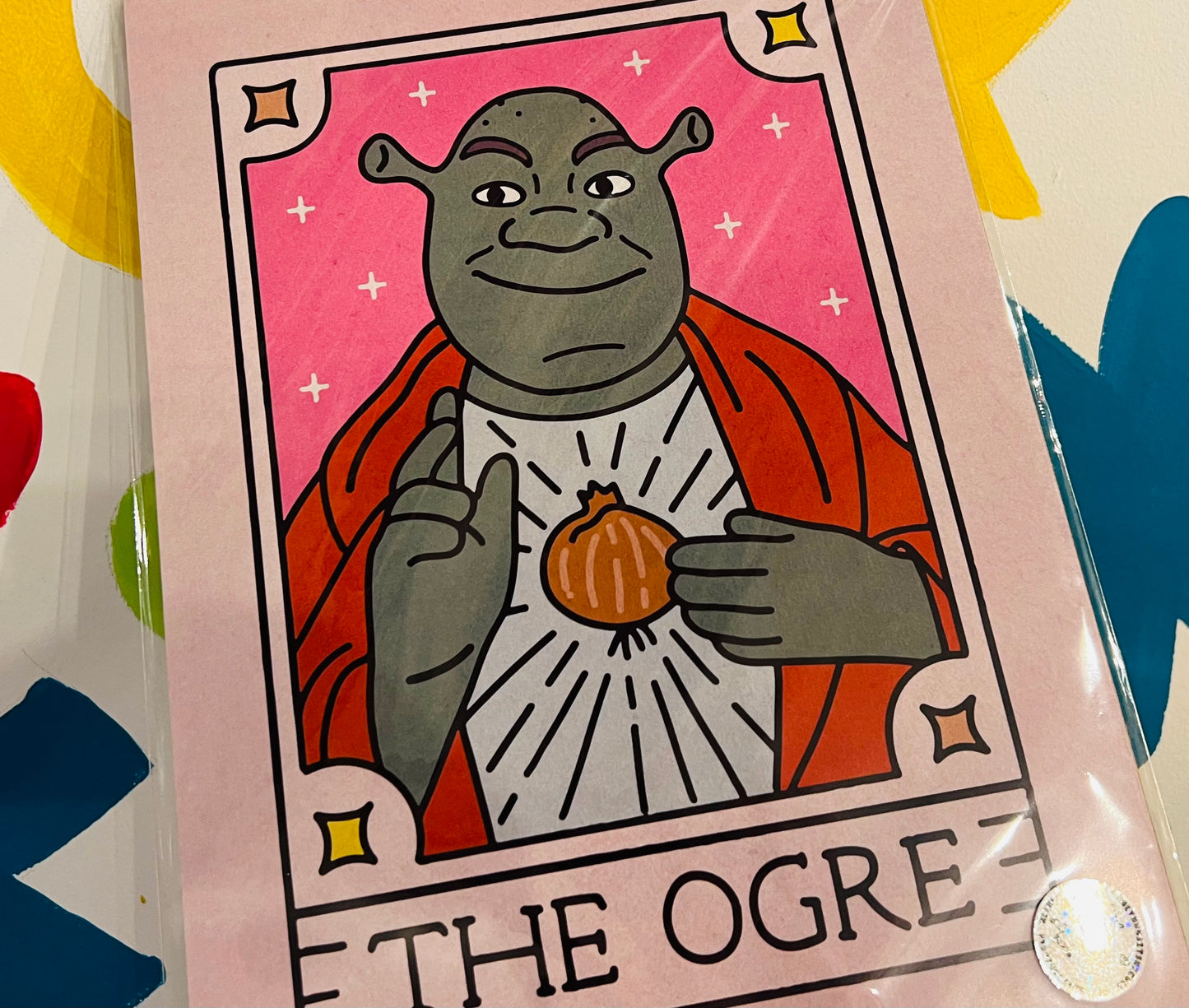 The Ogre tarot inspired A4 print