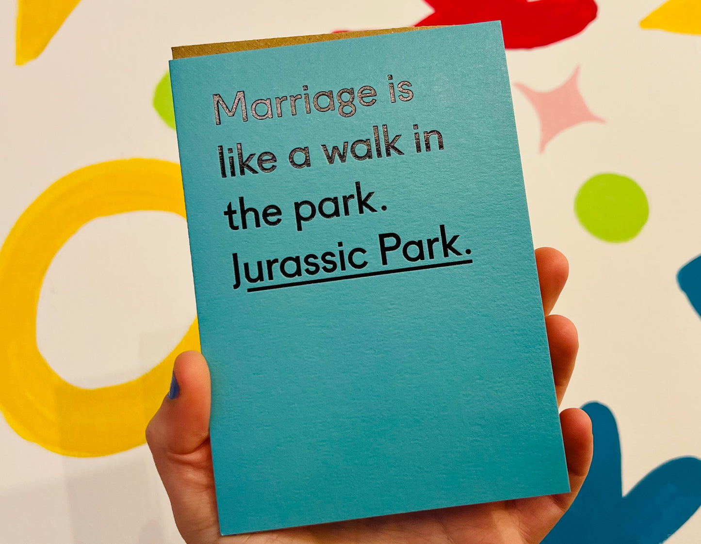 Marriage Jurassic Park Greeting Card