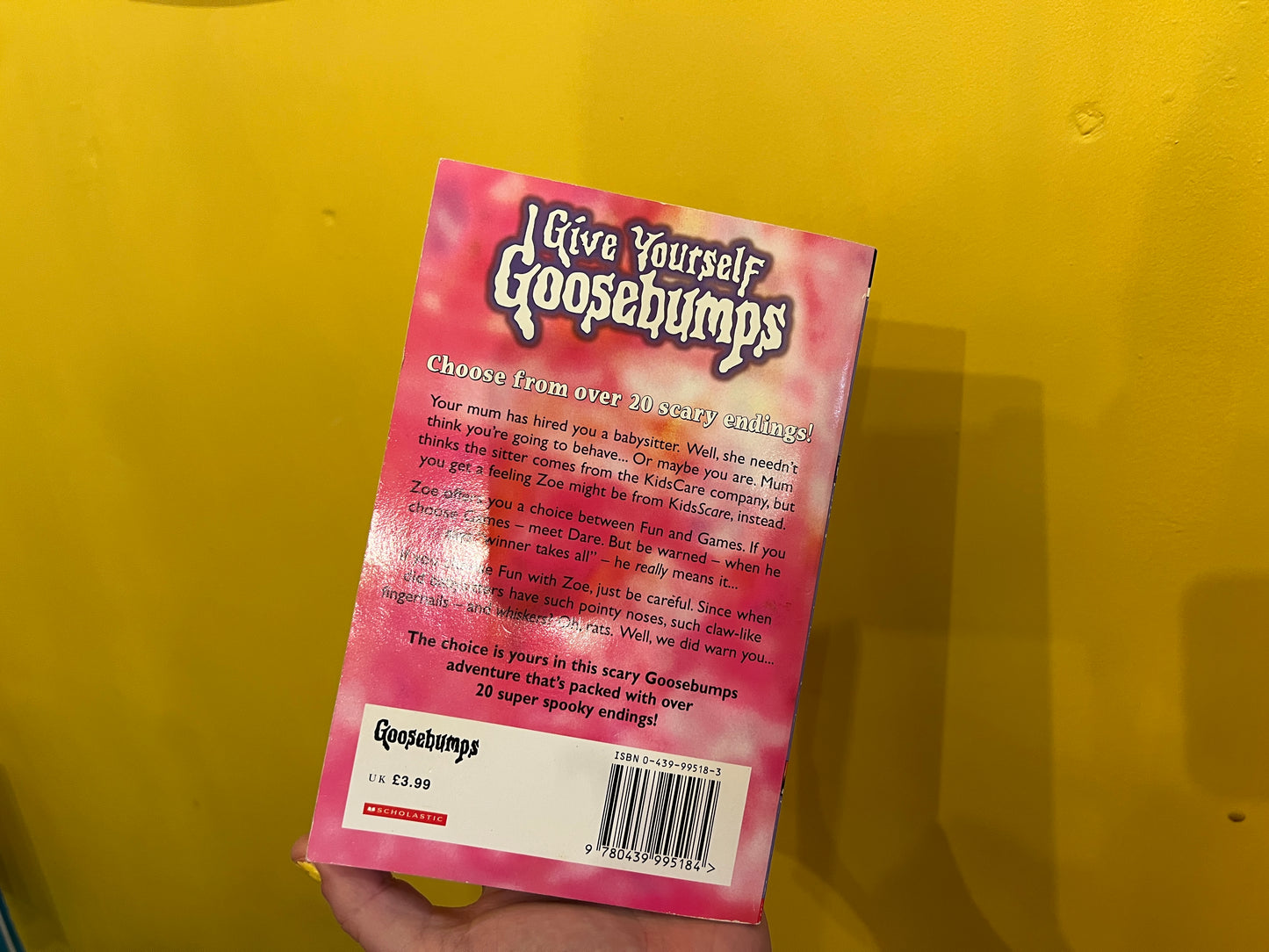 GoosebumpsAttack of the Beastly Babysitter - chose your own scare book