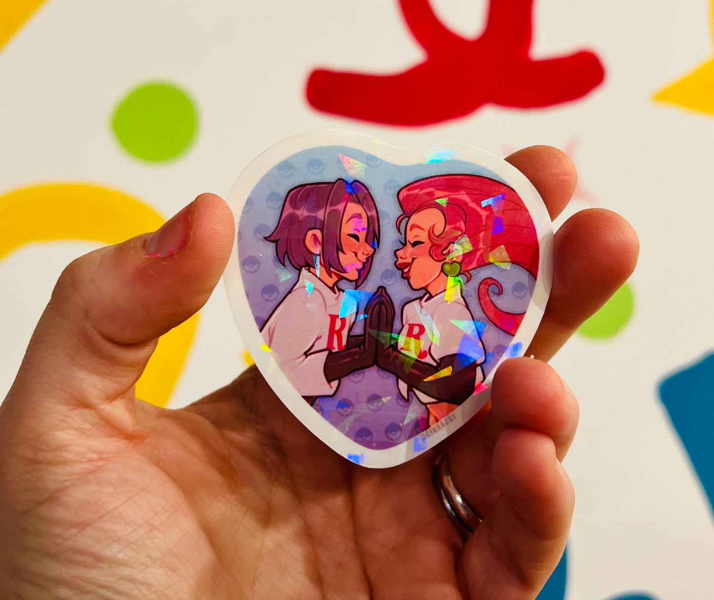 Jessie & James besties vinyl glitter sticker