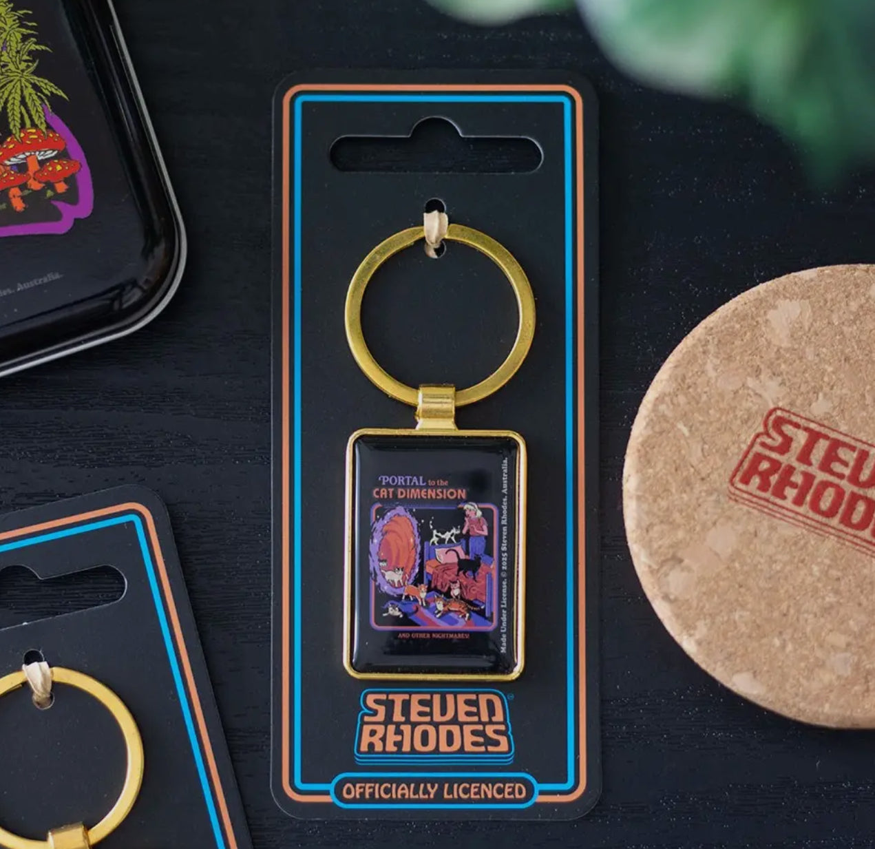 The Cat Dimension Keyring By Steven Rhodes