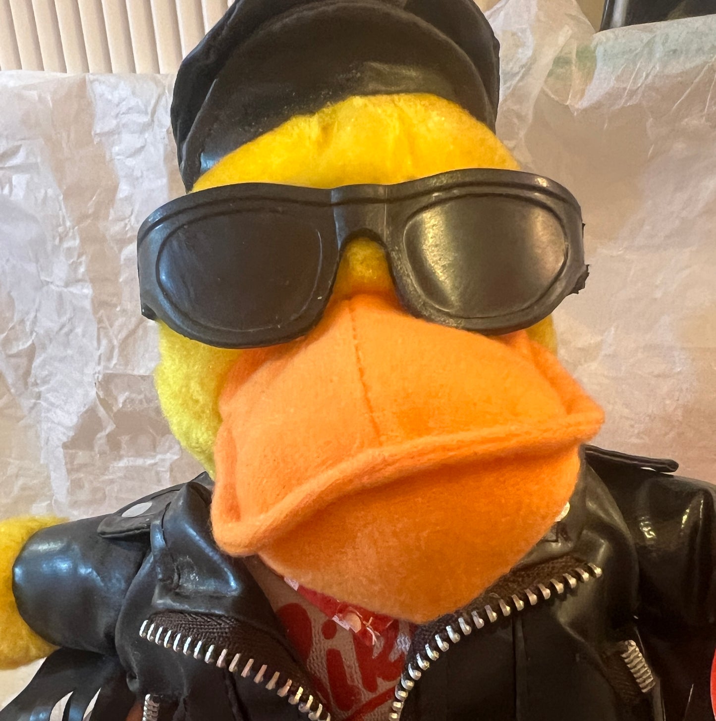 90’s Biker Mates duck plush toy