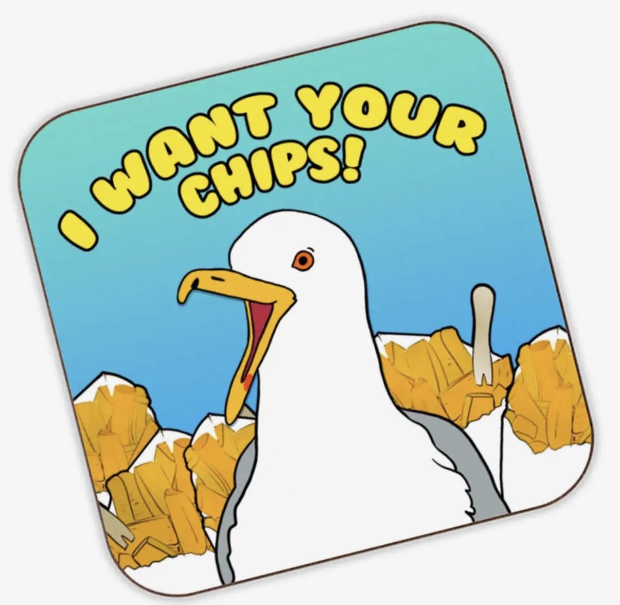 I Want Your Chips Coaster