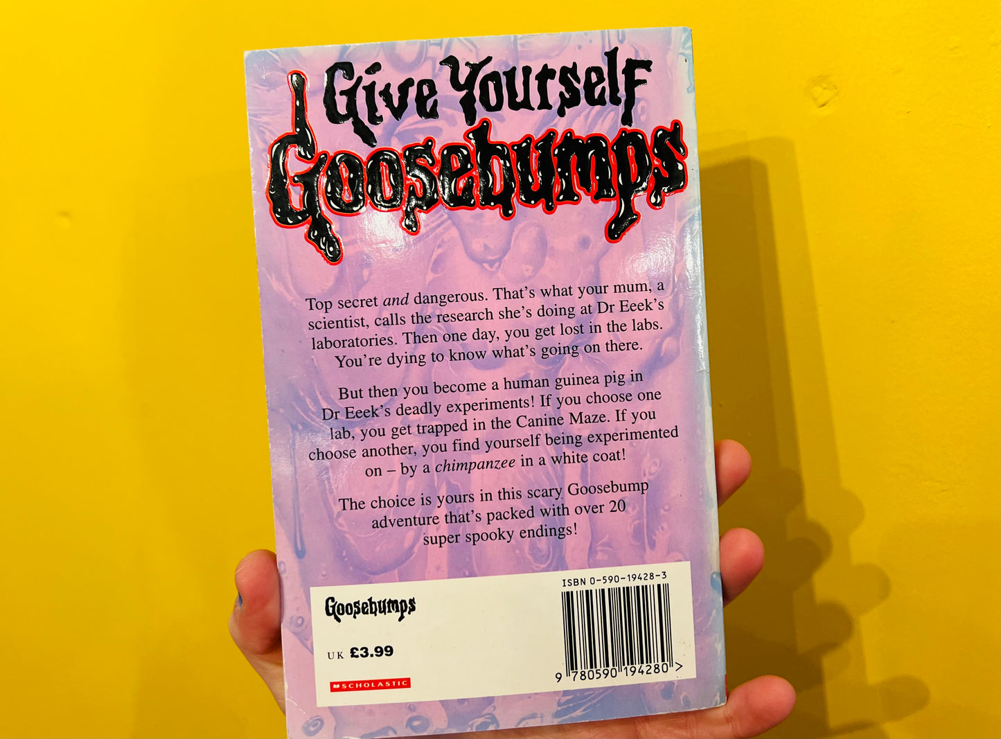 Deadly Experiments of Dr Eek Give Yourself Goosebumps book