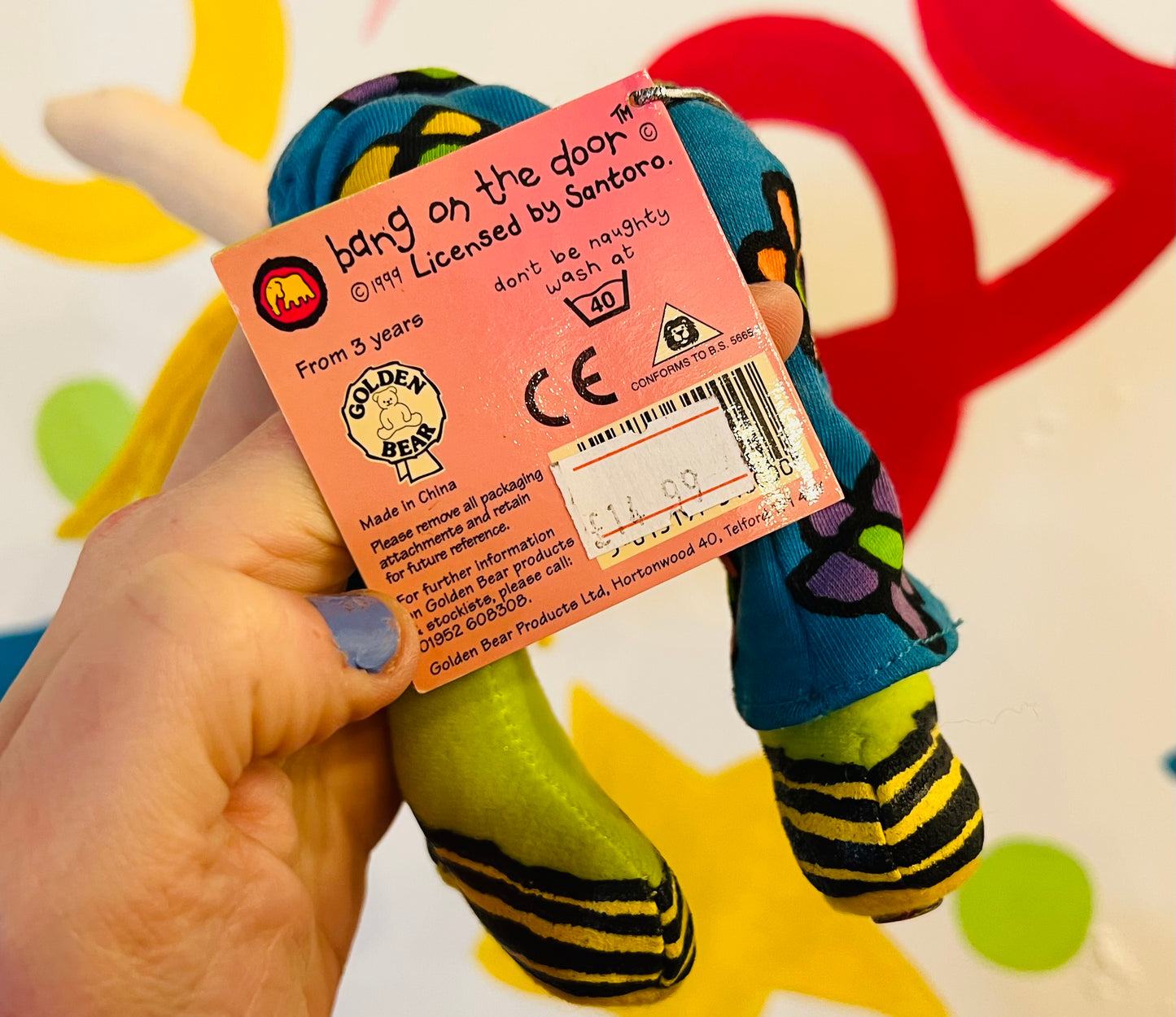 Bang on the Door 'Yippee' plush toy doll