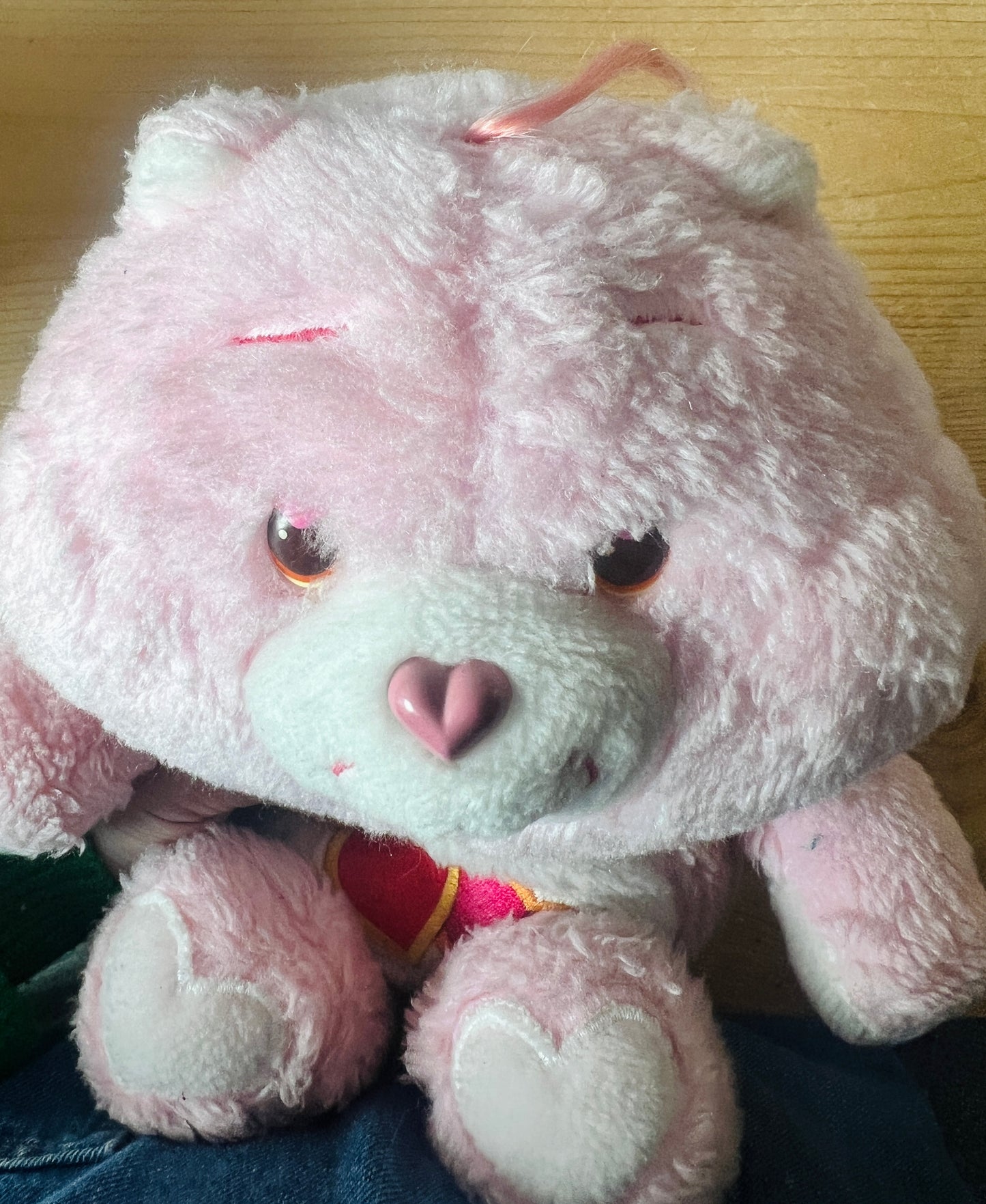 Vintage 1980s 13” Love A Lot Care Bear plush