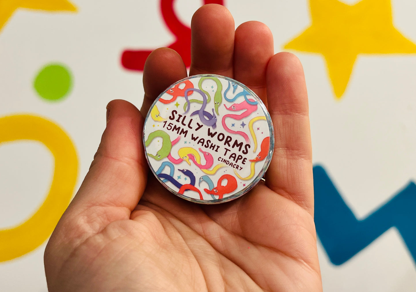 Silly Worms 90's Nostalgia Washi Tape