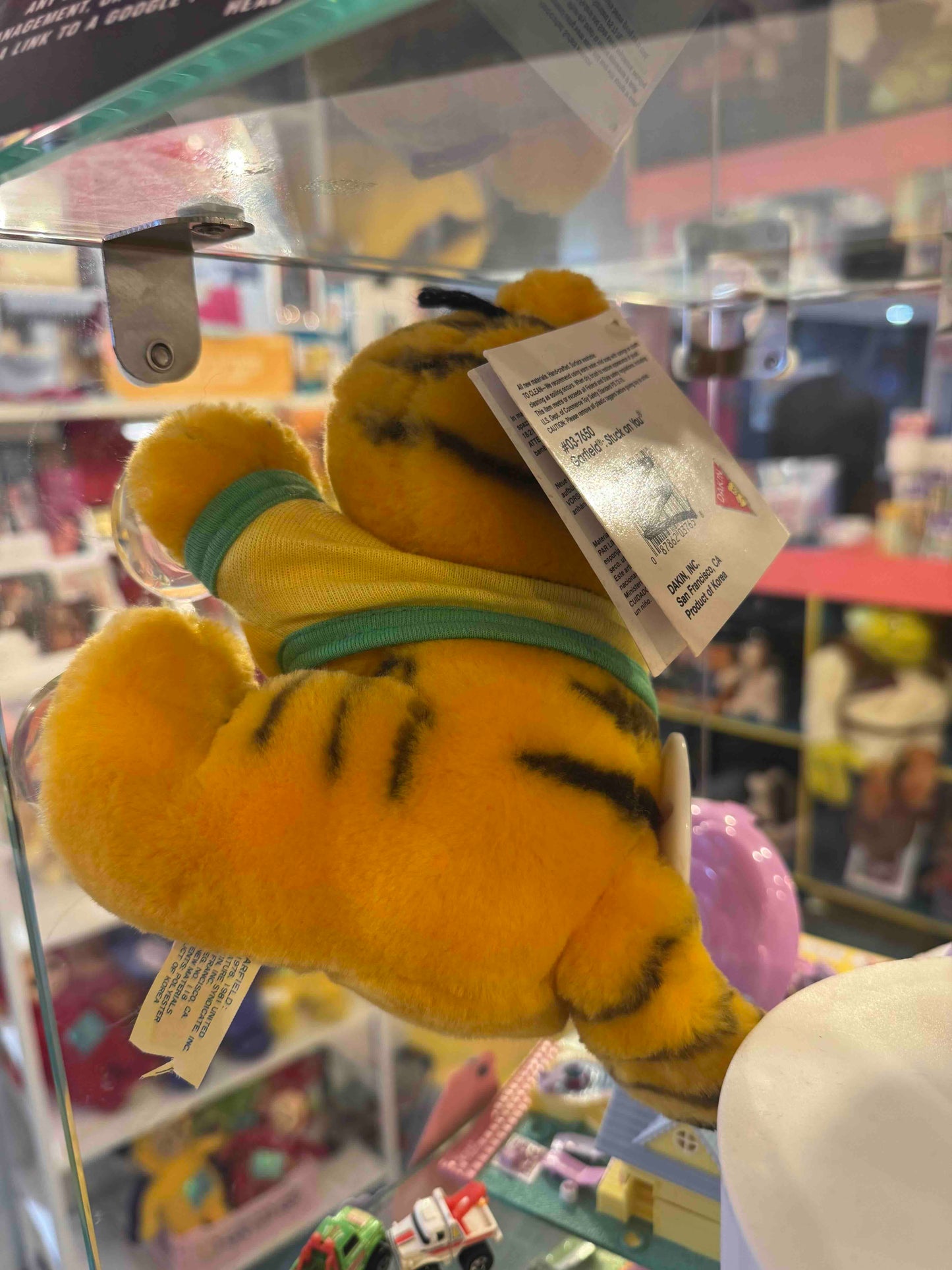 1978 Vintage Dakin Garfield Stuck On You Plush With Suction Cups