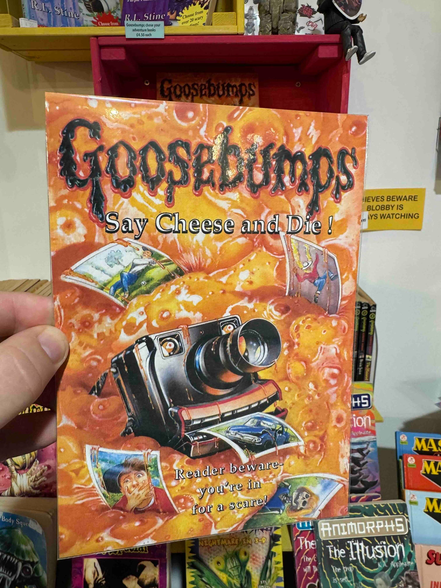 Goosebumps Say Cheese A5 print