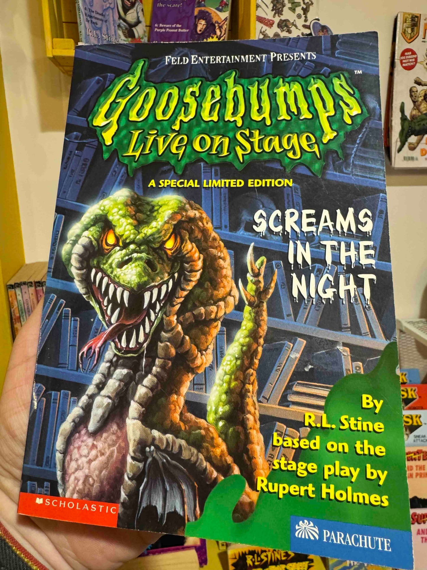 Screams in the Night (Special Limited Edition - Live On Stage) Goosebumps book (1998)