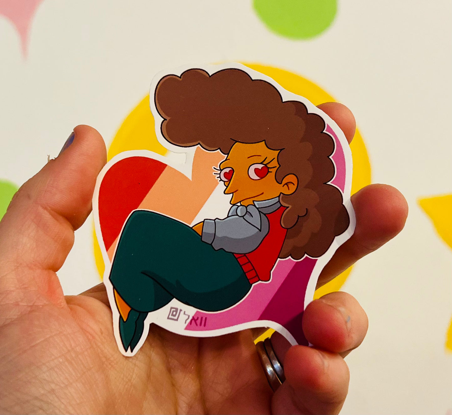 Helen Lovejoy Simpsons inspired Vinyl Sticker