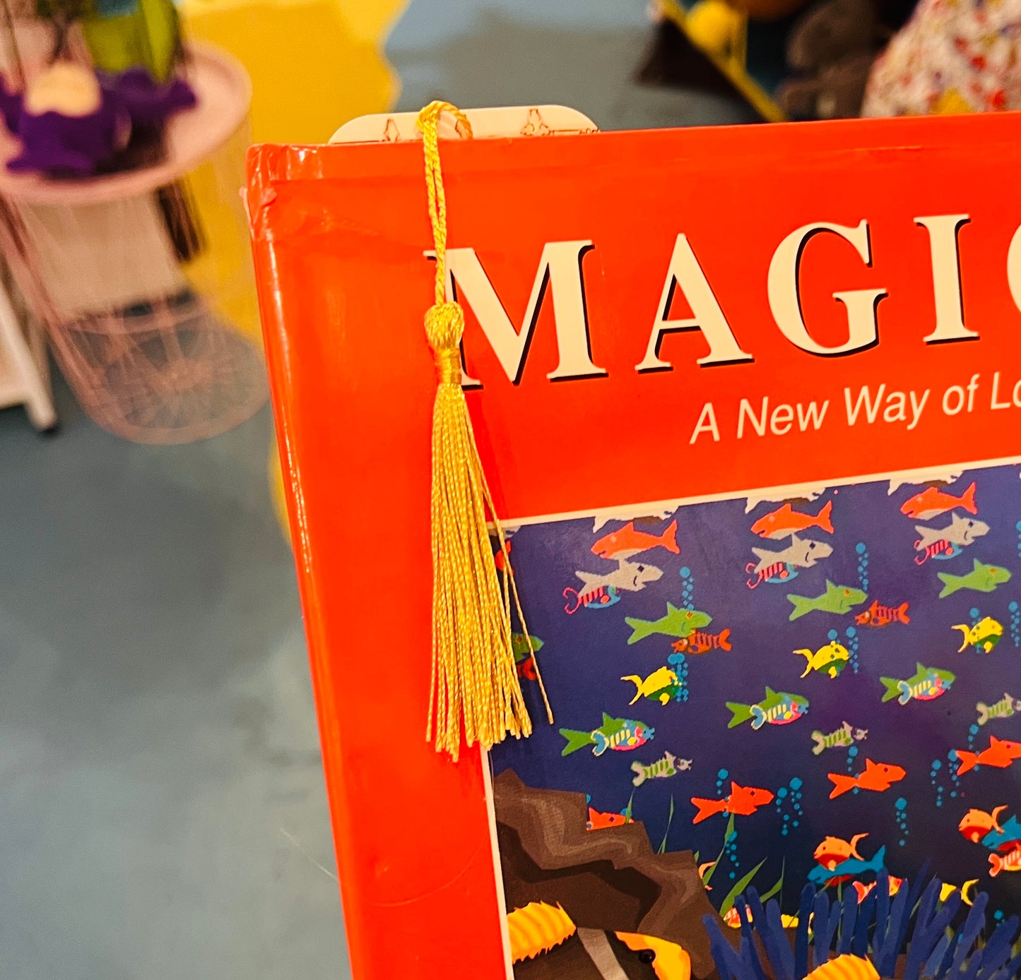 Furby Pope Bookmark with ribbon