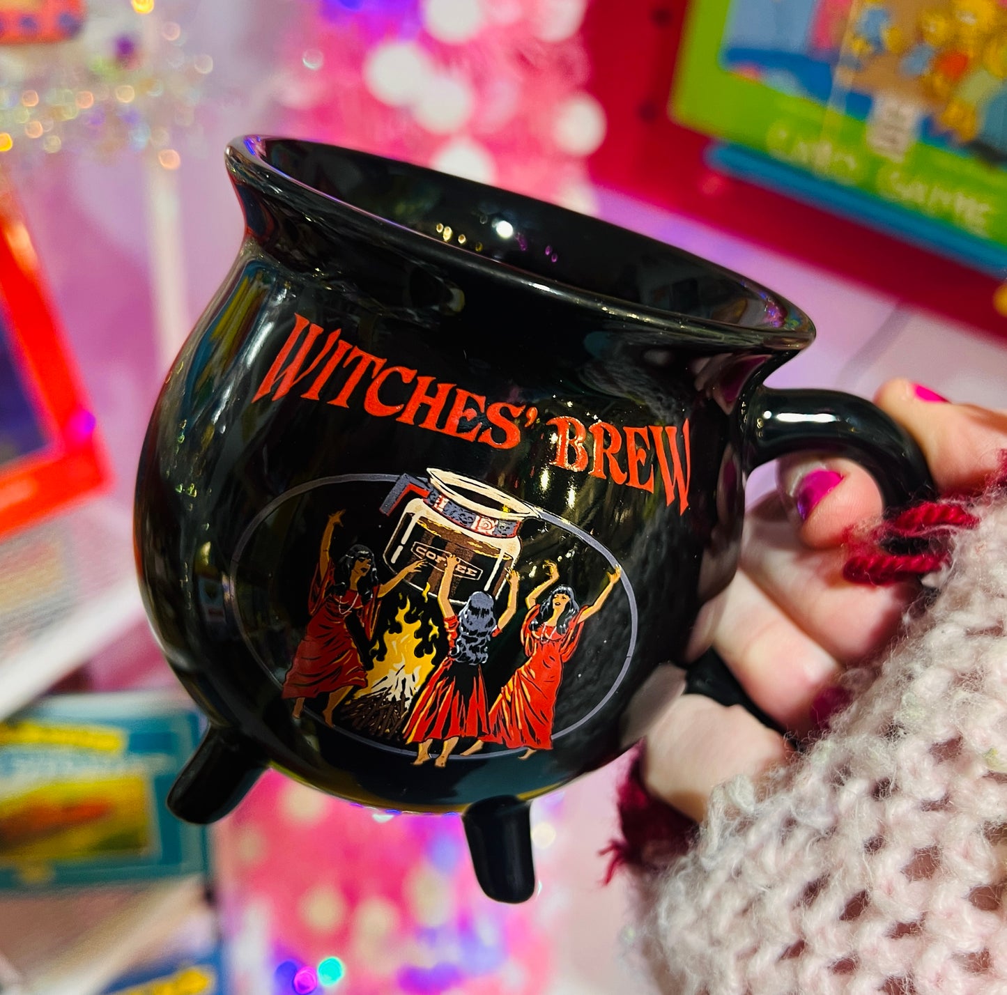 Witches Brew cauldron mug