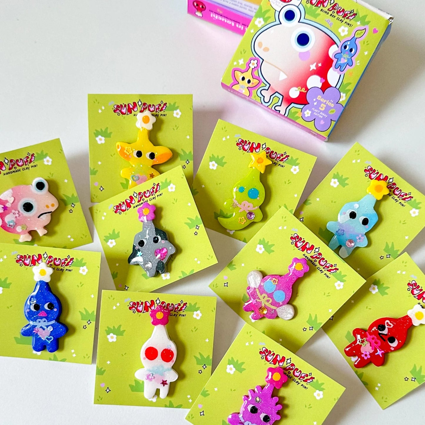 Plant Buddies Blind box handmade pin badge
