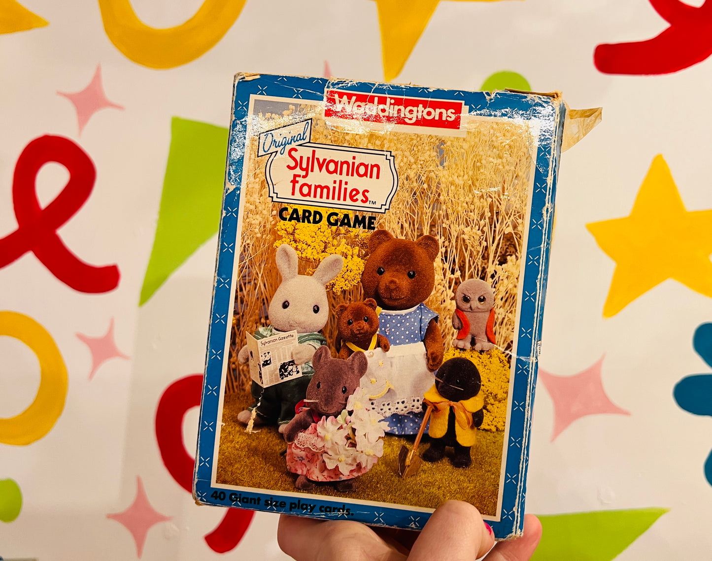 1988 Sylvanian Families card complete set with box - missing instructions