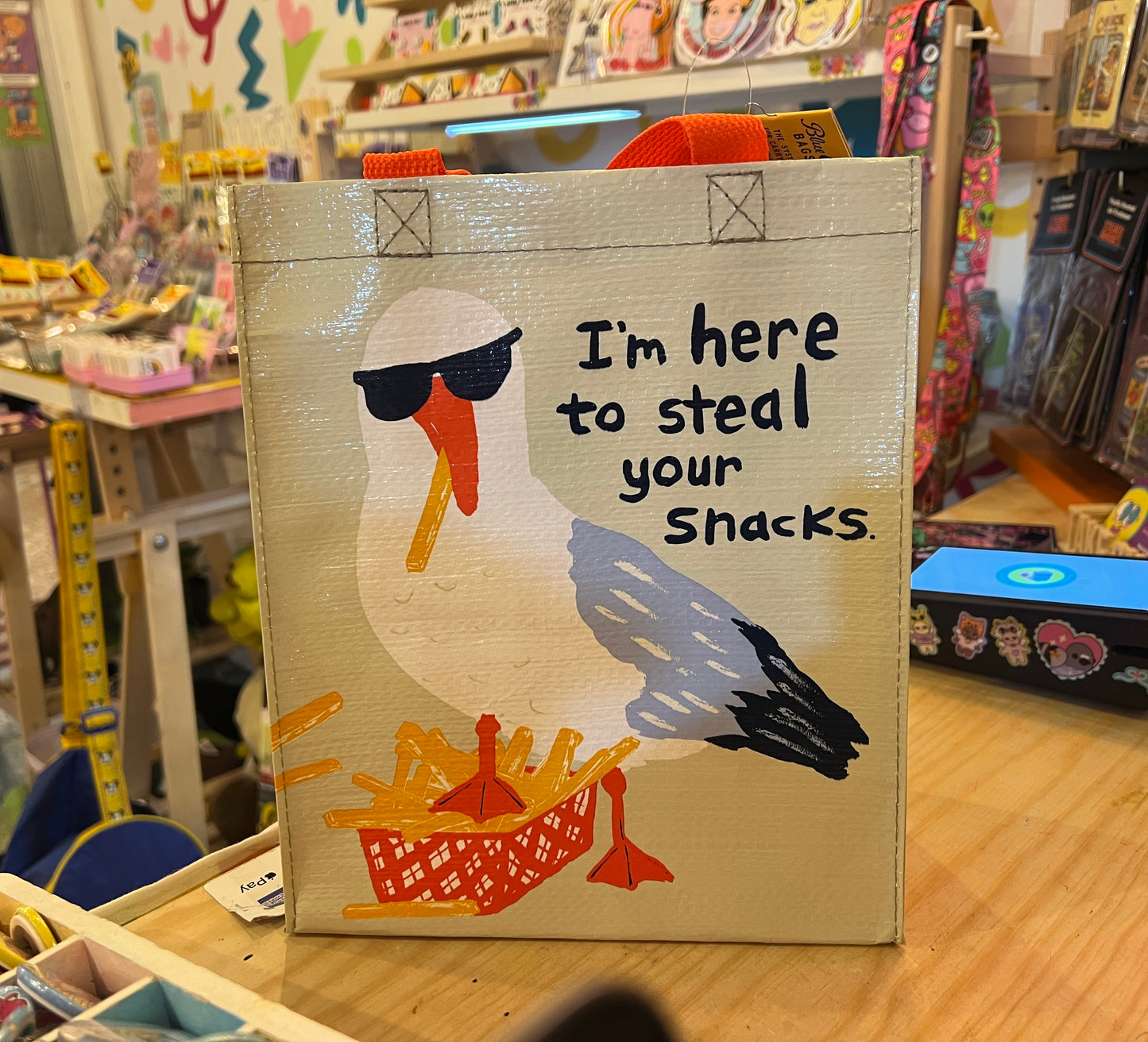 I'm Here To Steal Your Snacks lunch bag