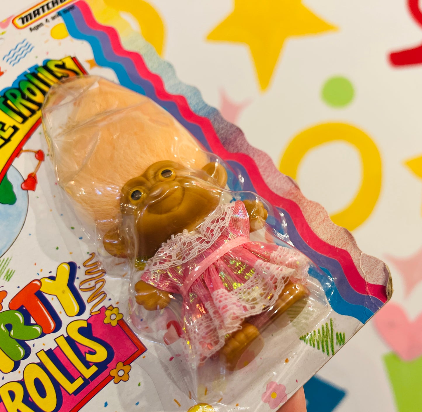 Rare 1992 Matchbox Cute Frutee Troll with original packaging
