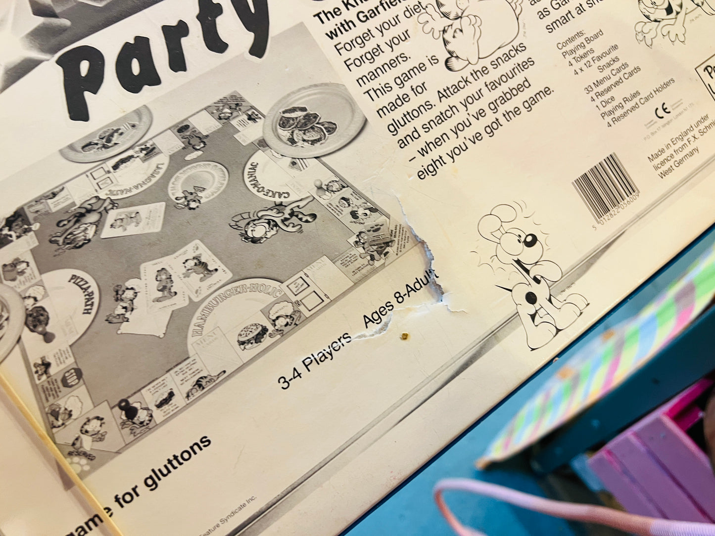 Vintage Garfield Party board game