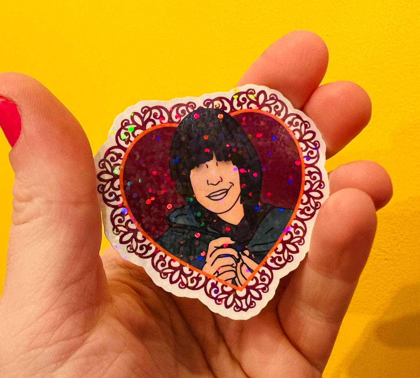 Claudia Shiny Vinyl sticker