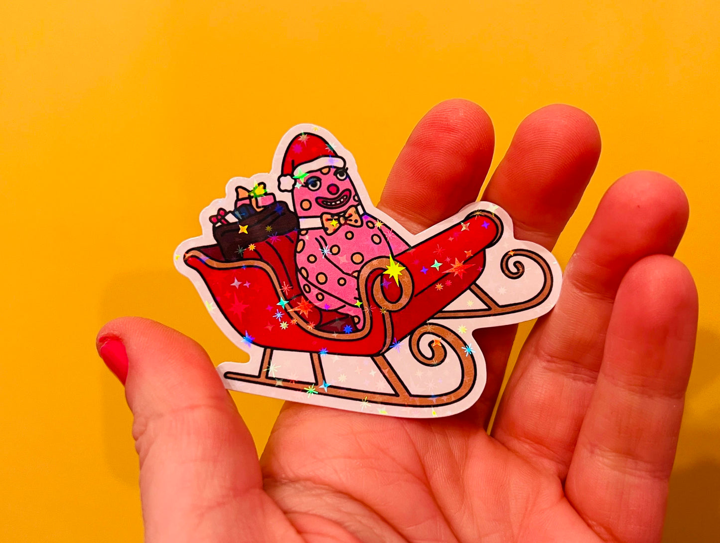Merry Blobmas Shiny Vinyl sticker