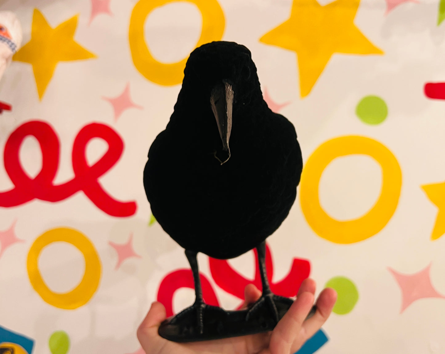 Fuzzy Crow Pals - lifelike Crow props