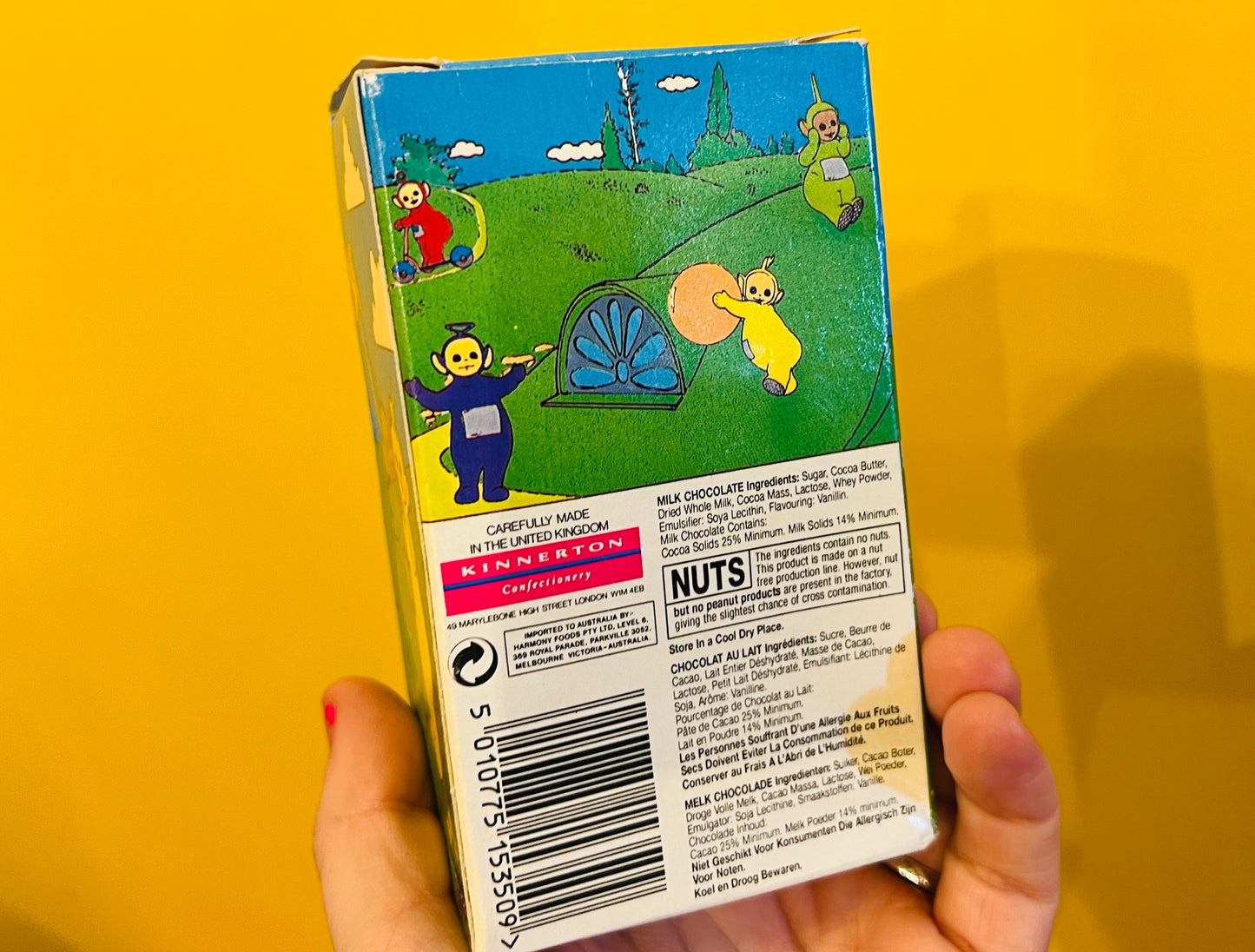 1999 Tinkywinky Teletubby Easter egg boxed egg cup