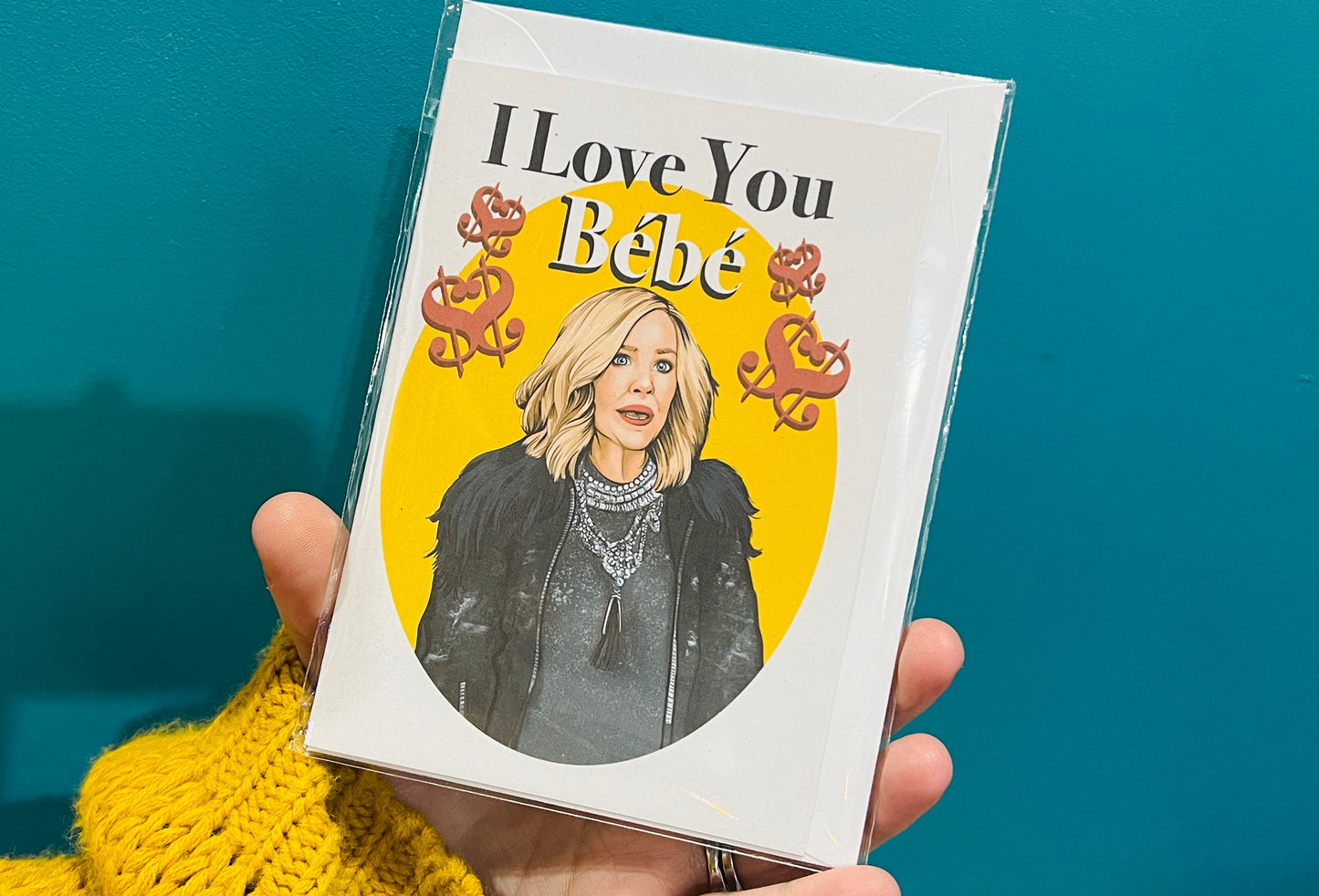 I Love You bey bey Schitt's Creek inspired Valentines’s Day Card