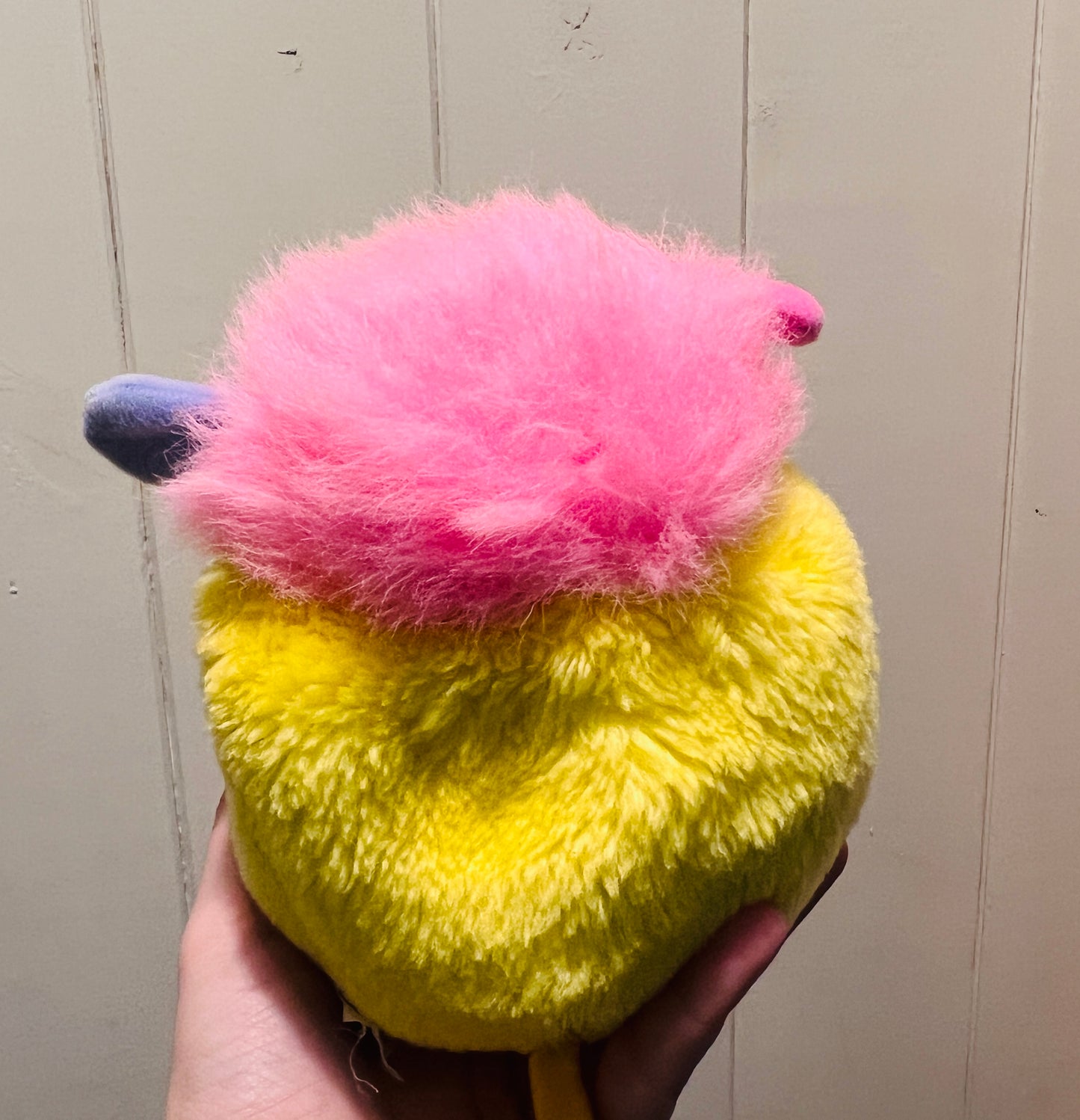 Vintage 1980s mini yellow Popples plush