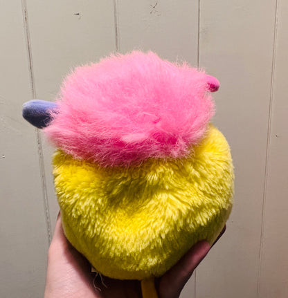 Vintage 1980s mini yellow Popples plush