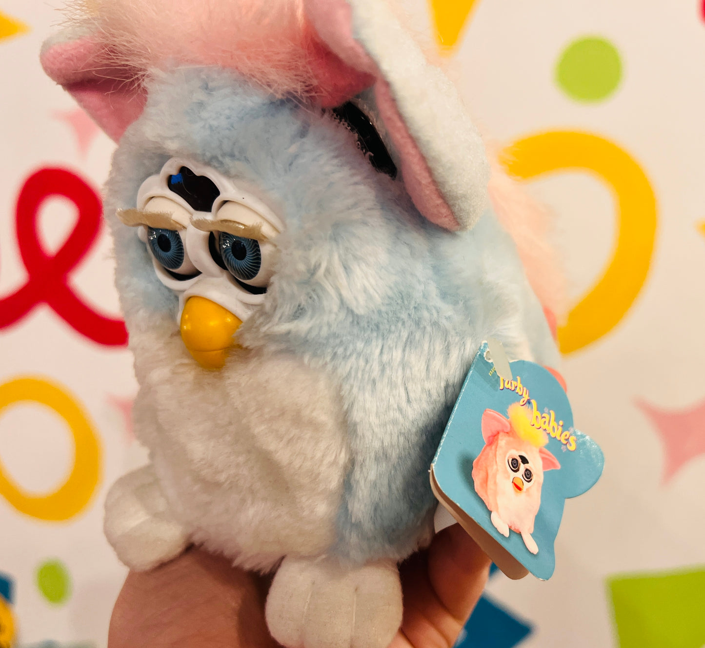 1999 Boxed Baby Blue Furby Baby - Working with voice!