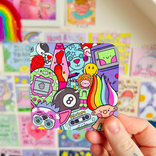 90's Nostalgia Drinks Coaster