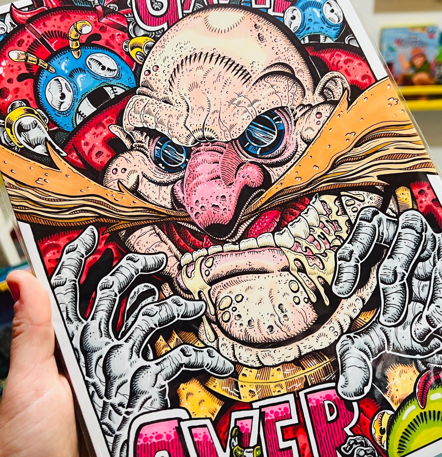Game Over Sonic Inspired A4 Print