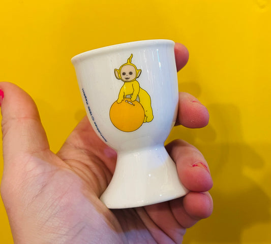 1999 La La Teletubby Easter egg boxed egg cup