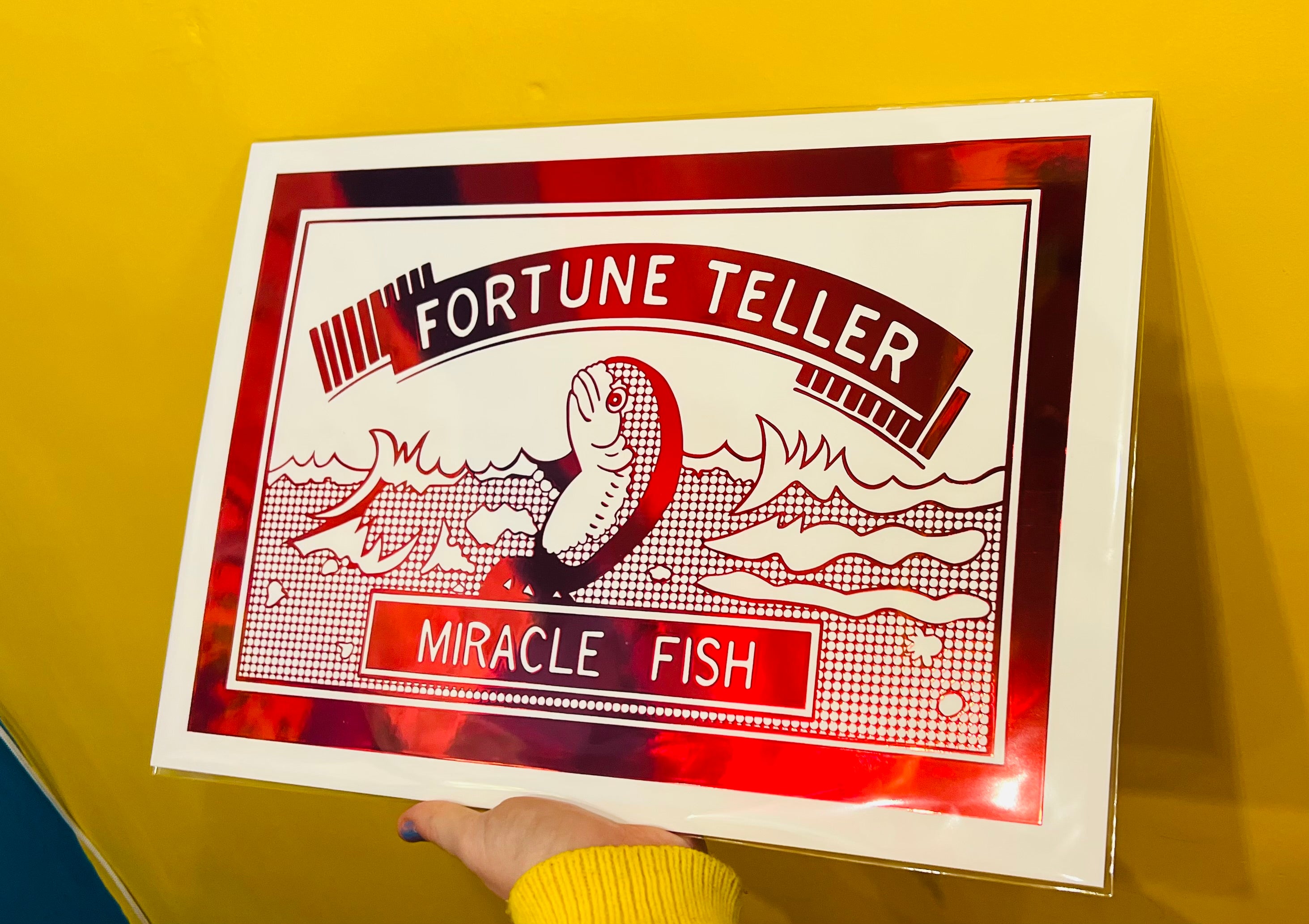 Mircale Fish Miracle Fish inspired foil A3 print – happi place