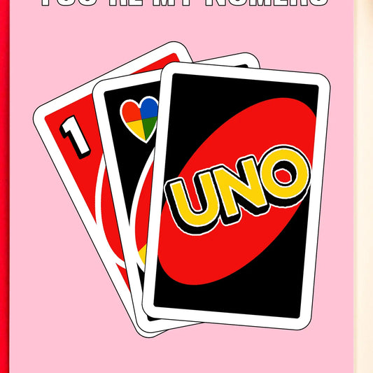 Funny Uno Valentine's Card