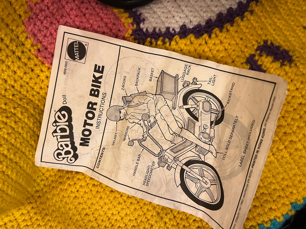 1983 Barbie Motorbike - complete with box