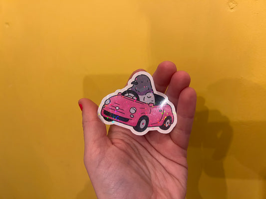 Pigeon Car vinyl sticker