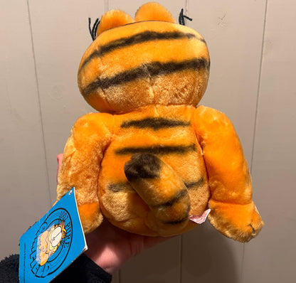 Vintage 1981 Dakin Bow Tie Garfield plush with tag