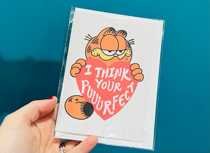 I Think Your Puuurfect Garfield inspired Valentine’s Day Card