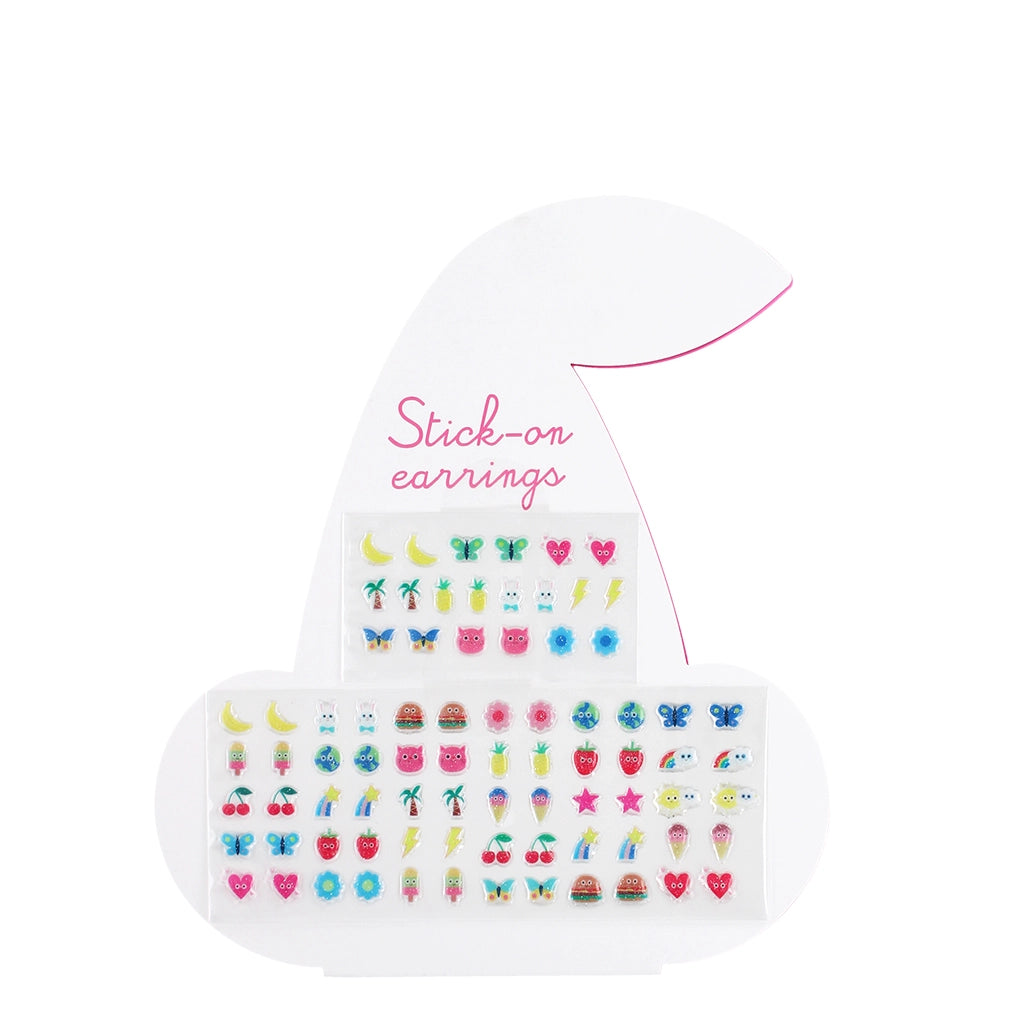 Stick On Earrings (40 Pairs) - Cherry